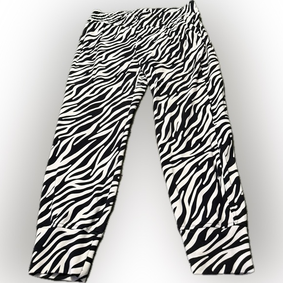 CAbi Pants - CAbi Black and White Animal Print Pants L